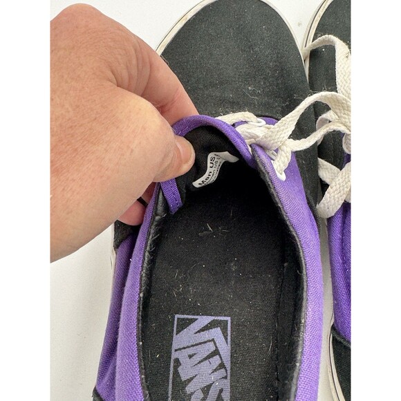 Men’s Vans Off The Wall size M7.5/W9 Purple Black Lace Up Skate Shoes Sneaker - Picture 9 of 10